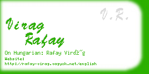 virag rafay business card